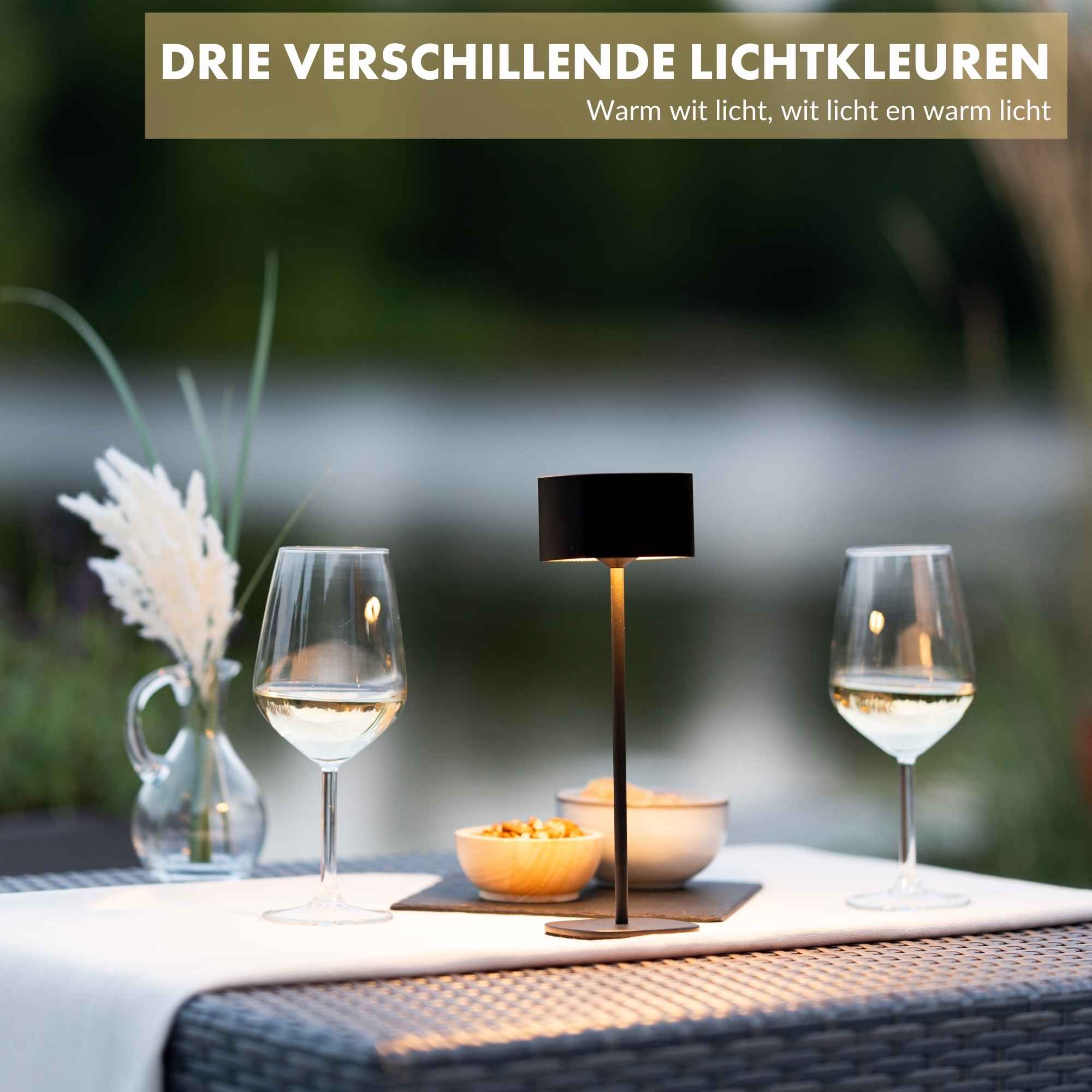 Fullambience Tafellamp Oplaadbaar Industrial Black