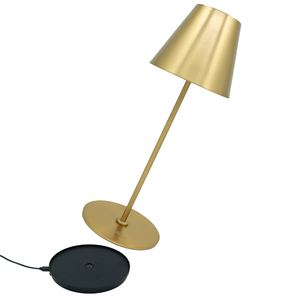 Fullambience Stable Oplaadbare Tafellamp met Oplaadvoet goud - Fullambience