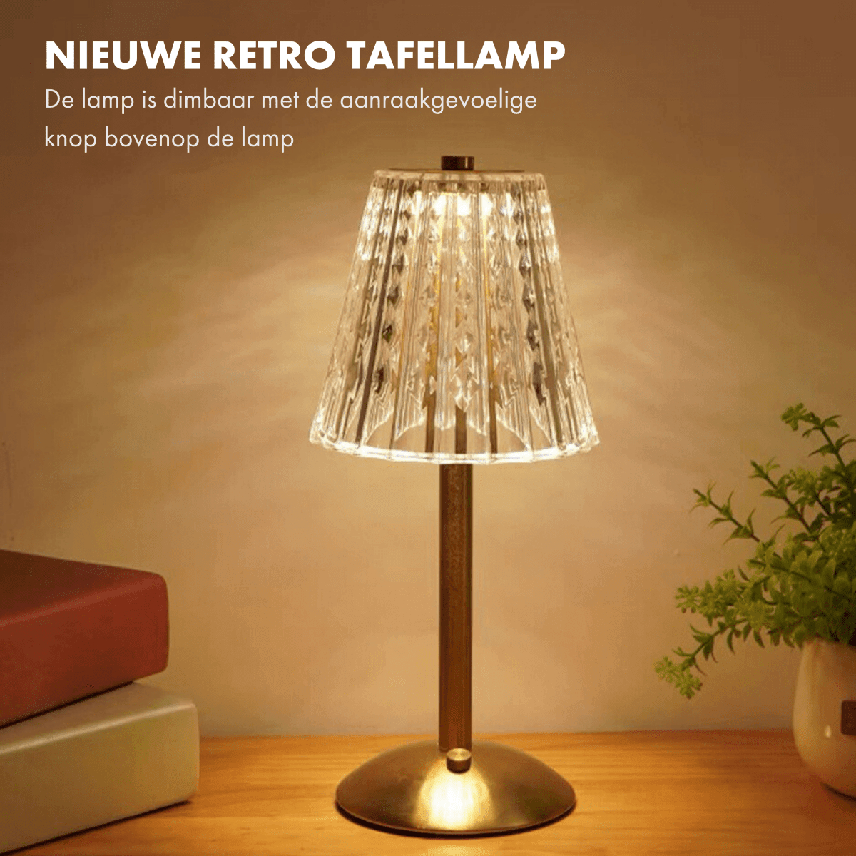 Fullambience Classic oplaadbare tafellamp goud - Fullambience